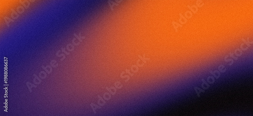 Vibrant orange and blue gradient background with grainy texture and diagonal streaks of warm and cool colors blending smoothly