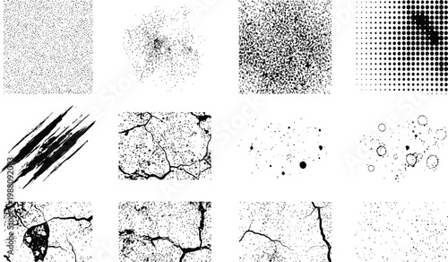 Collection of Grunge Textures and Abstract Background Patterns