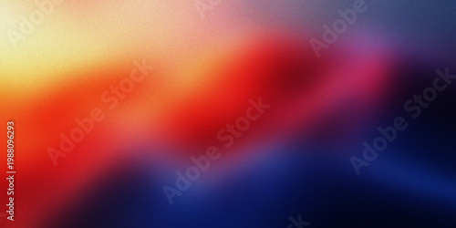 Fotografía Abstract Gradient of Red Orange Yellow and Blue background