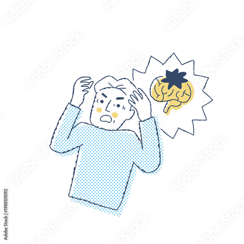 脳卒中・脳内出血・脳血栓を発症したシニア男性