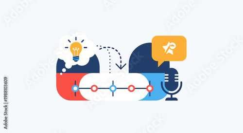 Communication and information exchange concept.