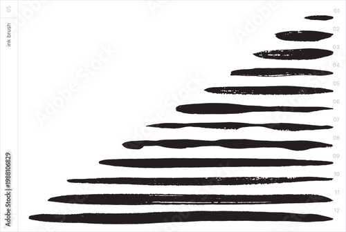 Vector Brushes. Ink Brush.