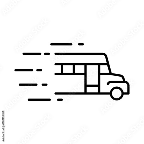 Bus icon vector. Public transport Illustration sign. Bus stop symbol. Bus station logo. Bus route web icon.