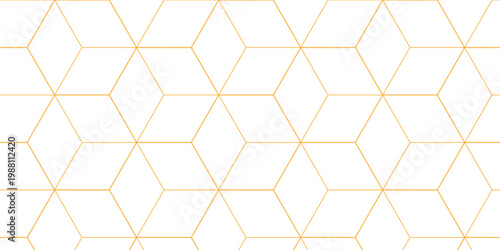 Futuristic hexagon pattern vector cube design. Cubic concept design abstract technology background.