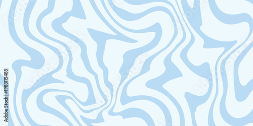 Abstract background seamless pattern with colorful waves. Trendy vector illustration in retro psychedelic style