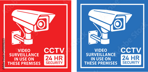 Video Surveillance In Use On These Premises Sign - 1 Set (2 pcs)