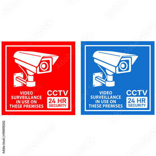 Video Surveillance In Use On These Premises Sign - 1 Set (2 pcs)