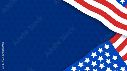 United State America Flag Patriotic Background Graphic Design