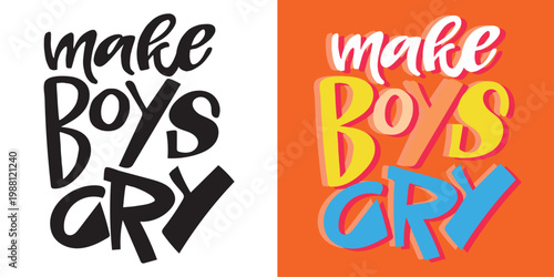 Cute hand drawn doodle lettering quote. Lettering for t-shirt design, mug print, bag print, clothes fashion. 100% hand drawn vector image.
