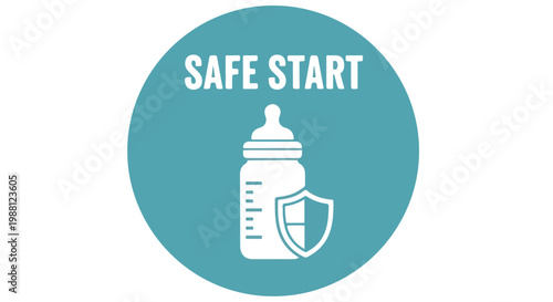 Illustration of a hand sanitizer bottle with a shield symbol representing hygiene and safety measures for health