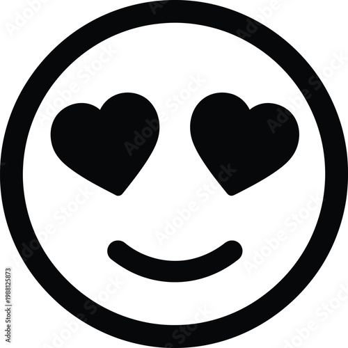 Heart eyes emoji a symbol of affection and intense liking in digital communication