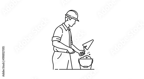 Man wearing hard hat and uniform.