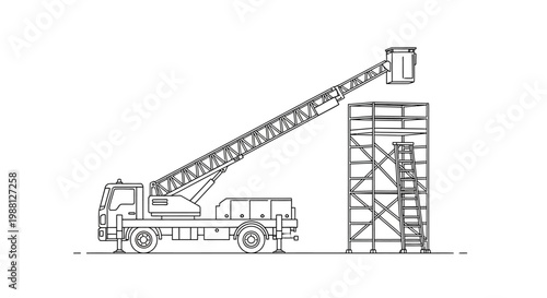 Large crane truck lifting heavy load.