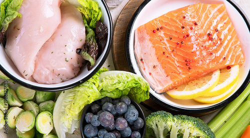 Wallpaper Mural Healthy food concept. Clean eating concept. Torontodigital.ca