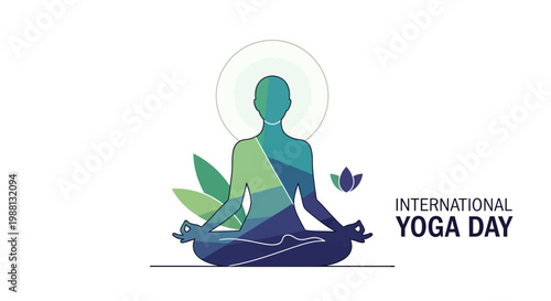 meditating yogi figure in lotus pose logo.