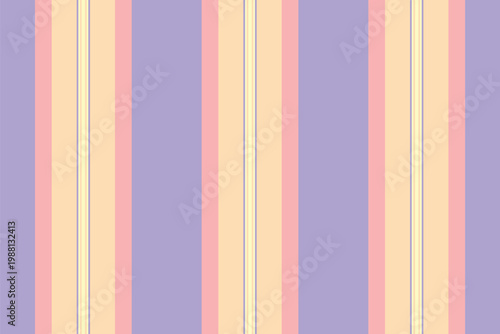Hcrapbook lines fabric vector, contour background vertical seamless. Sttire stripe textile pattern texture in light and peach puff colors.