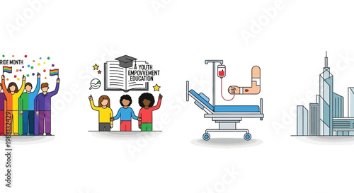 Hospital Bed With Medical Equipment Ready For Patient Care.