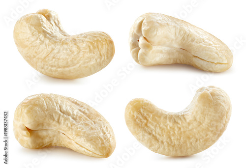 Cashew nut isolated on white background