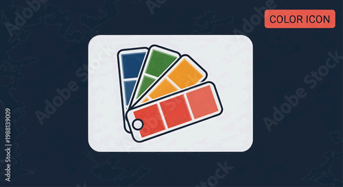 Color swatches illustrate various hues on a palette for design