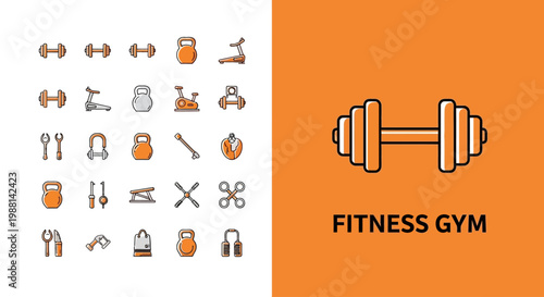 Dumbbell for strength training exercises.