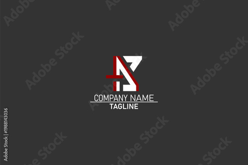 AB, Abstract Letters Logo Monogram, AB letter minimal logo design, AB lettermark, AB company logo
