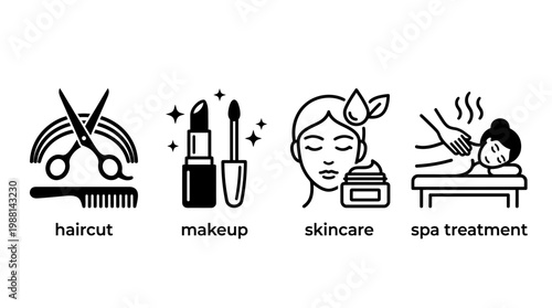 Woman getting facial spa treatment.