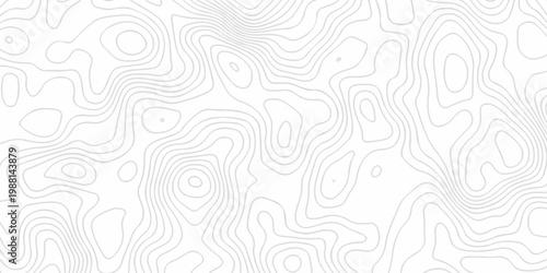 white topography map geography relief diagram texture design. Topography white background and black line world map texture design. Lines Topographic contour lines grid map seamless pattern.