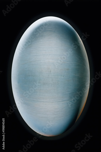 Textured metallic sphere with detailed surface and subtle gradient shades