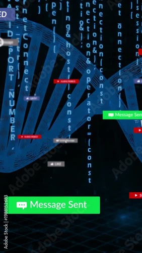 Send Msg button being clicked sending green Msg Sent badges across helix confirming tech delivery