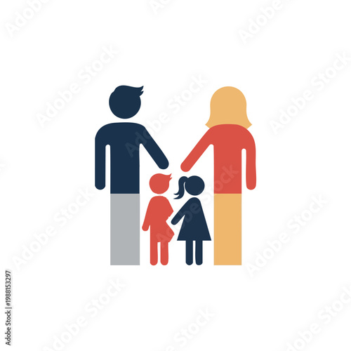 Parental Alienation Concept Showing Child Between Separated Parents in Split Family Emotional Conflict Minimal Vector Illustration Design