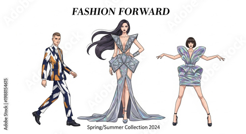 Fashion Forward Models Showcase Avant Garde Designs.