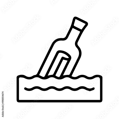 Ocean Message Bottle