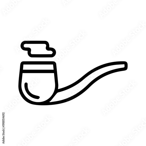 Classic Smoking Pipe Icon