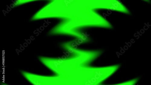 Glowing green abstract wave motion loop animation, Neon energy flow background