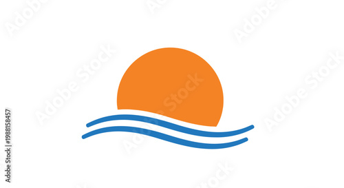 Sunrise over calm ocean waves.