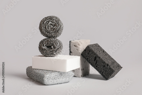 Different cleaning sponges ...