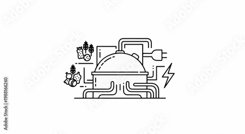 Bio-digester system converting organic matter to energy and electricity