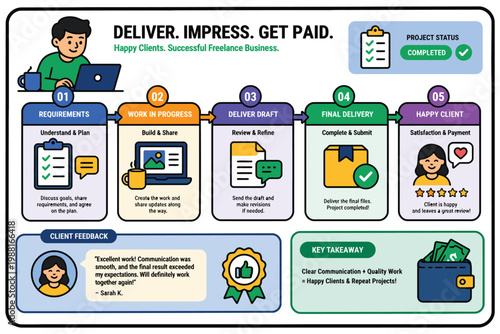 Gamified process for delivering impressive work and earning rewards