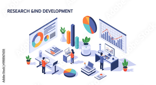 Cuadro en lienzo People working on research and development.