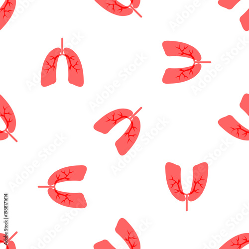 Asthma day lungs pattern isolated on transparent background