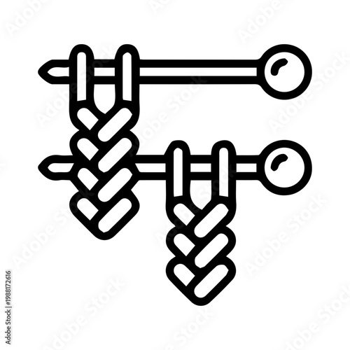 Knitting needles and yarn