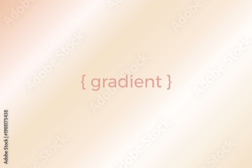 Diagonal beige gradient with soft gold and pink in a dreamy cream ombre. Smooth beige and diagonal fuzzy tones on a pale luxury vector surface. Gradation for business fashion banner.