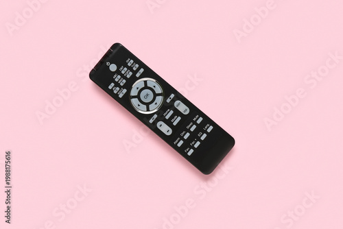 Modern TV remote control on...