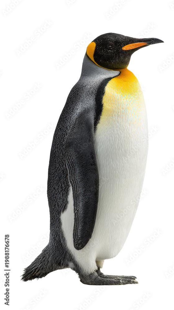 Fototapeta premium King penguin isolated on white background