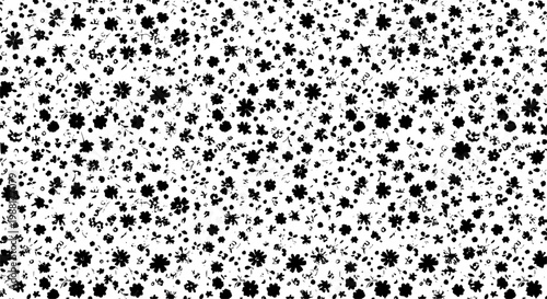 Bright tiny flower seamless pattern liberty style colorful girly floral ornament vector