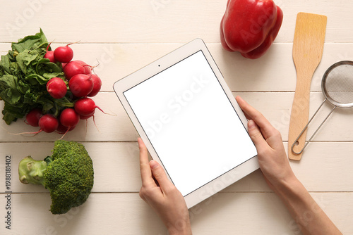 Female hands with digital r...