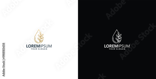 natural oil logo design logo for organic products or cosmetics