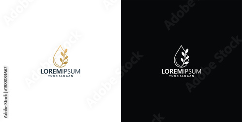 natural oil logo design logo for organic products or cosmetics