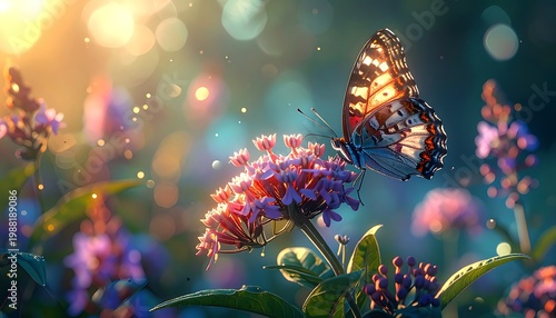 Butterfly on flower (2)