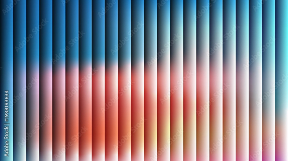 Obraz premium blurred vertical stripes background with warm and cool tones